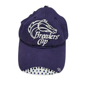 Breeders' Cup Purple Bedazzled Rhinestone Baseball Cap World Champions Stitching